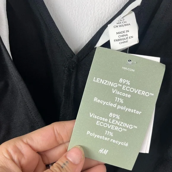 Black Dress with White Bow Straps - Picture 6 of 9